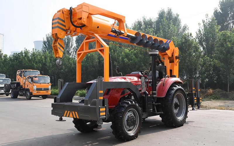 Tractor con grúa de 8T, STSQ8T