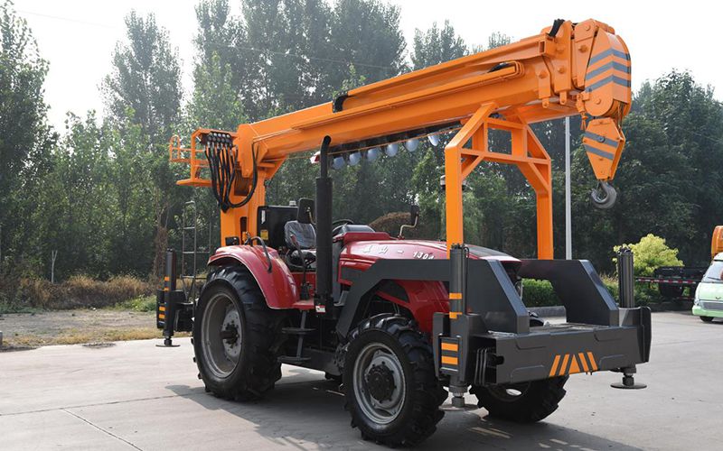 Tractor con grúa de 8T, STSQ8T